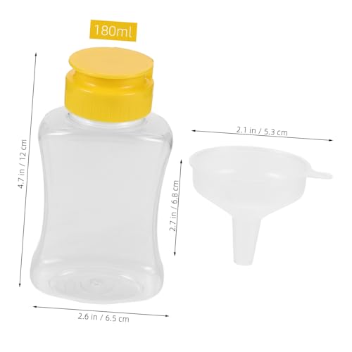Stay Organization-friendly 180ml Squeeze Bottles for Ketchup Mustard and More