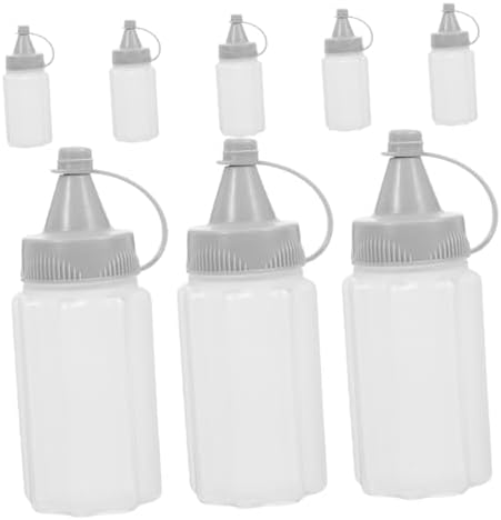 Alipis 8PCS Reusable Condiment Squeeze Bottles