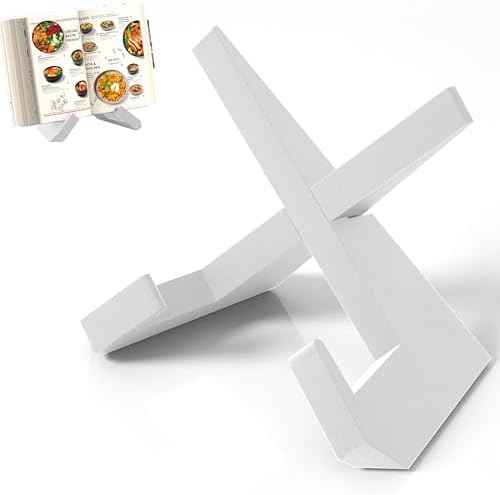 Webtrlics cookbook stand black 100 solid wood non-slip multifunctional kitchen accessory