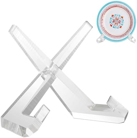 LEIFEOSH 65-Inch Acrylic Display Stand for Books Plates Art more