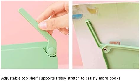 Foldable Pink Book Stand for Home Office Bookends