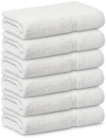 Quick Drying 6-Pack Cotton Bath Towels for Home Gym Pool