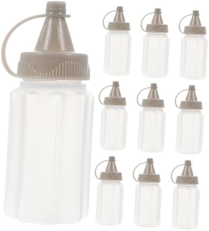12-Pack Reusable Mini Squirt Condiment Bottles