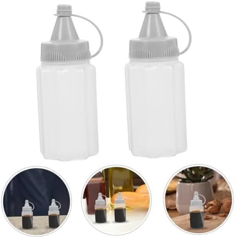 Luxshiny 8PCS Portable Condiment Squeeze Bottles