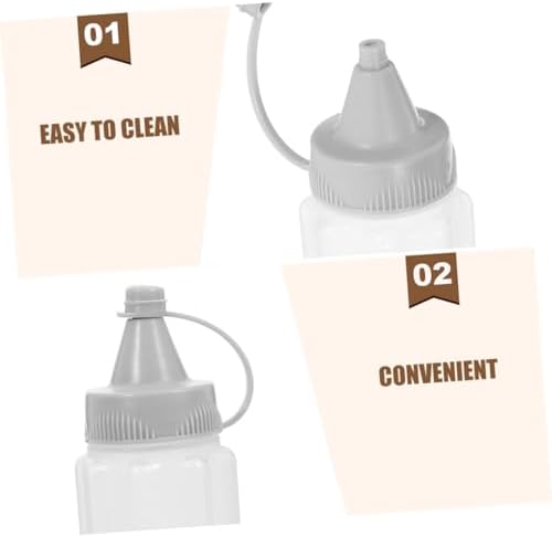 8PCS Reusable Plastic Squeeze Bottles 30ml