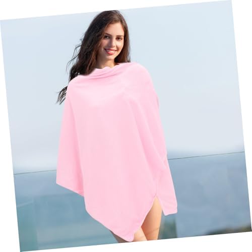 Garneck Women Bath Wrap Pink