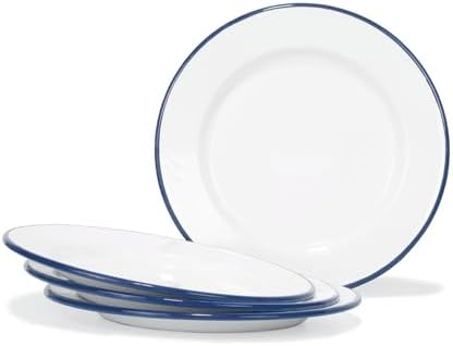 Classic Enamelware Dinner Plates Set