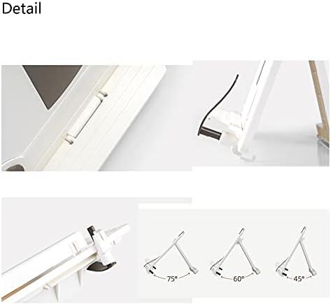 Adjustable Book Stand for Kitchen Office Beige White Holds Textbooks Cookbooks