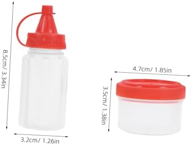 Transparent Squeeze Bottle Condiment Holder PP Material Leak-Proof Design Compact Portable