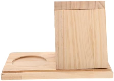 Sturdy Wooden Triangle Book Holder for Home Office