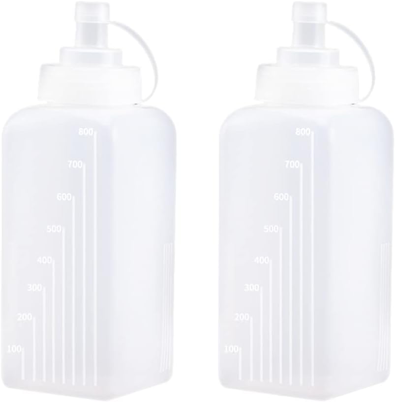Hemoton 2-Pack Squeeze Sauce Bottles Kit of 2