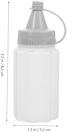 Zerodeko Reusable Squeeze Bottles Set of 4 Durable Sauces Dressings Oils