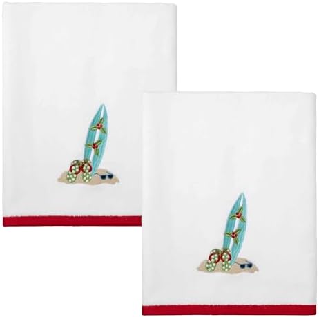 Bath Time Made Cozy Avanti Linens Soft Cotton Velour Towels Set of 2