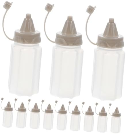VILLFUL 12-Pack Squeeze Bottles for Condiments