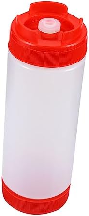 Sealed Squeeze Bottle - 20oz Red Plastic Dispenser for Condiments