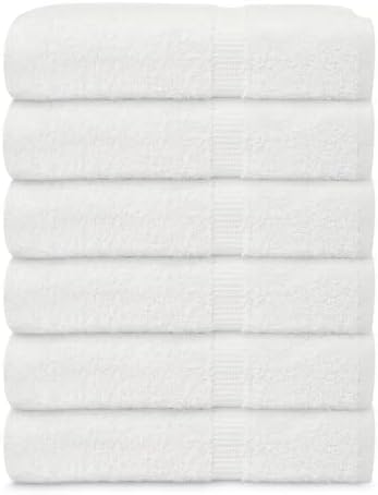 Quick Drying 6-Pack Cotton Bath Towels for Home Gym Pool