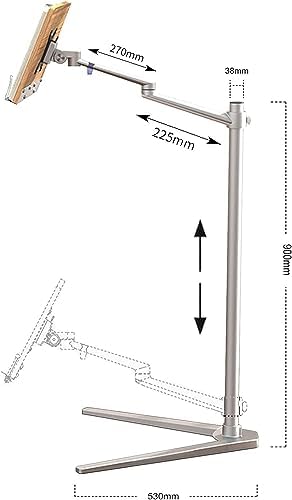 Falcon Tabletop Floor Stand 360-Degree Rotatable Reading Cooking Stand