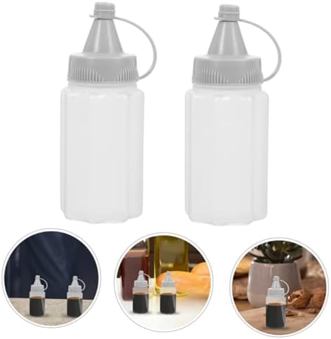 Zerodeko 8PCS Reusable Condiment Squeeze Bottles 30ml Set of 8
