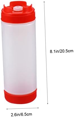 Sealed Squeeze Bottle - 20oz Red Plastic Dispenser for Condiments