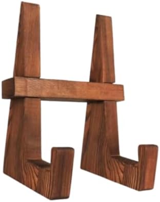 Rustic Wooden Cookbook Holder for Kitchen