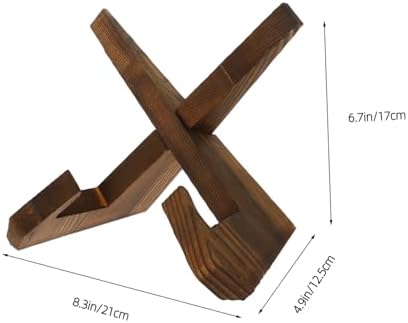 GRIRIW Wooden Recipe Stand for Kitchen Display and Reading 1