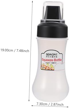 Holidoyo Portable Refillable Condiment Squeeze Bottle