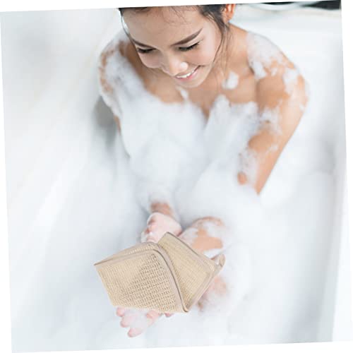 Reusable Exfoliating Linen Square Bath Towel Set