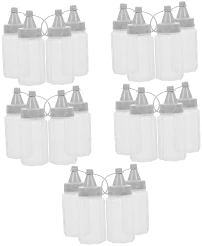 FELTECHELECTR 20 Pcs Reusable Condiment Squeeze Bottles