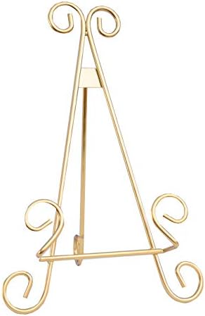 Elegant Heavy-Duty Metal cookbook Stand for Hands-Free Reading Storage
