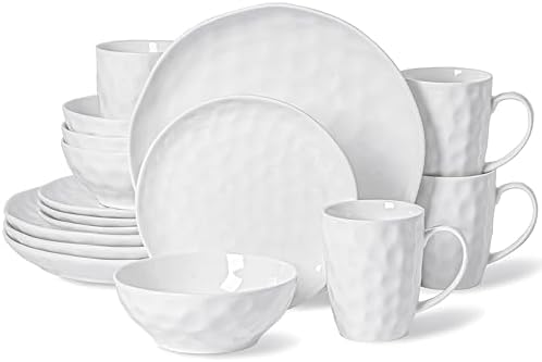 Cozy Eco-Friendly 16-Piece Dinnerware Set Microwave Safe Durable for 4
