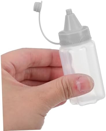 SHOWERORO 4pcs Reusable Condiment Squeeze Bottles
