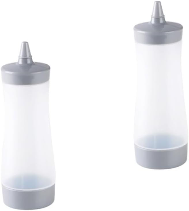 2-Piece 350ml Condiment Dressing Dispenser Reusable Kitchenware for Every Day Use