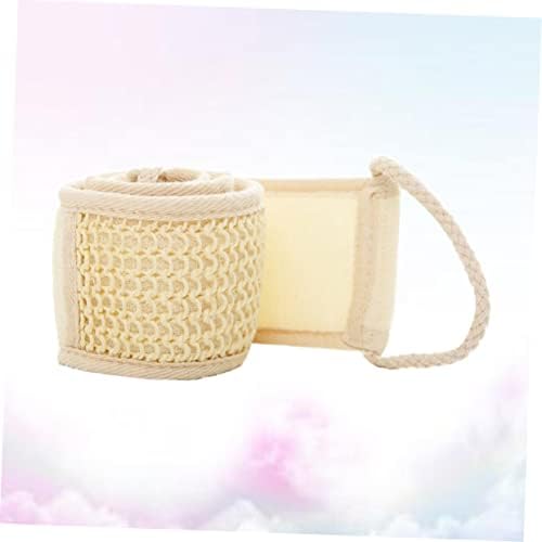 Beige Exfoliating Bath Towel