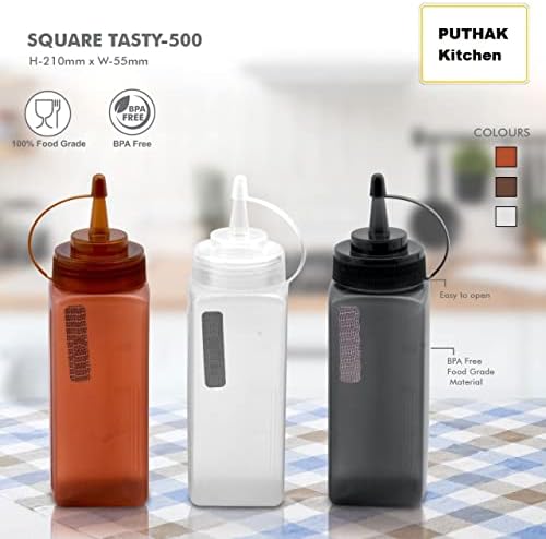 Vibrant 500ml Squeeze Bottle Set