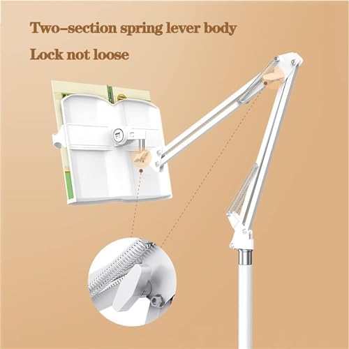 Adjustable Floor Stand for Tablets Laptops and Cookbooks