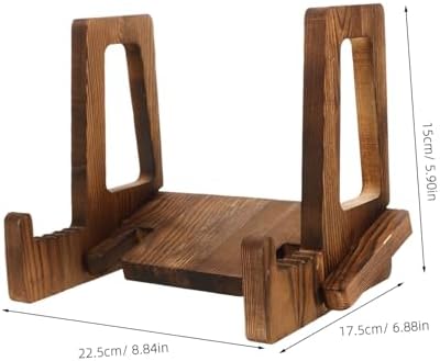 Elegant Wooden Book Recipe Stand Multi-Use Kitchen Organizer