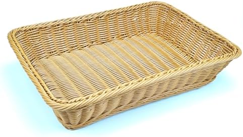 ANRUIDE 16 Poly Wicker Serving Basket
