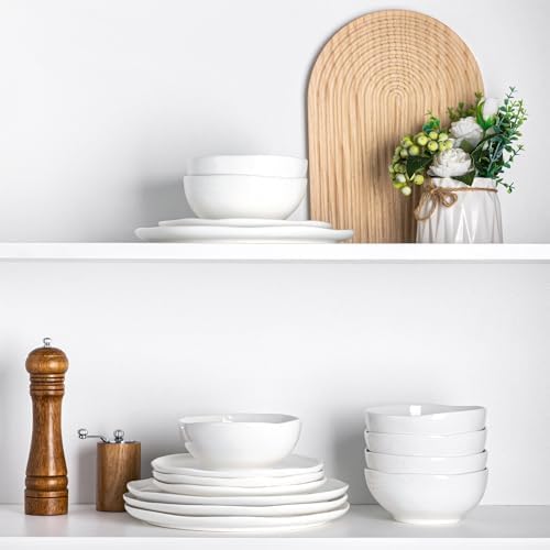 Elegant Ceramic Dinnerware Set for 4 Safe Durable