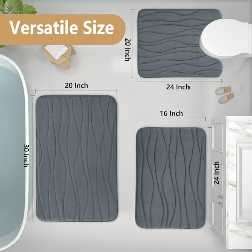 Buganda Memory Foam Bath Mat 36x24