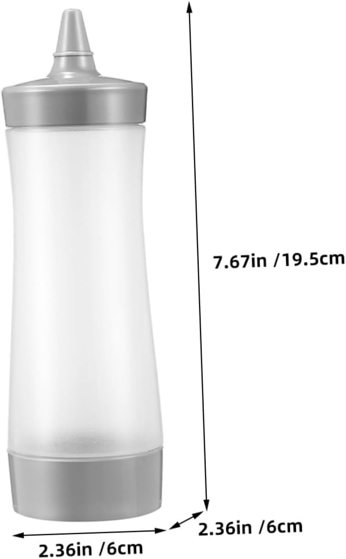 Sleek Set of 2 Condiment Squeeze Bottles