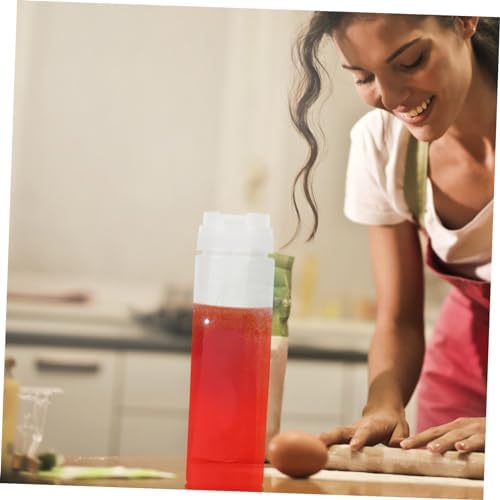 6pcs Double Hole Condiment Squeeze Bottles for Ketchup Mustard 1