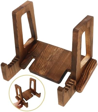 VOSAREA 3Pcs Wooden Cookbook Stand with Reading Display Features