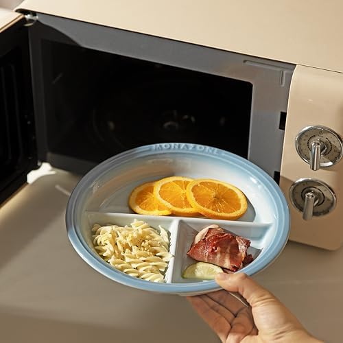 Portion Control Plate with 3 Compartments for Weight Loss