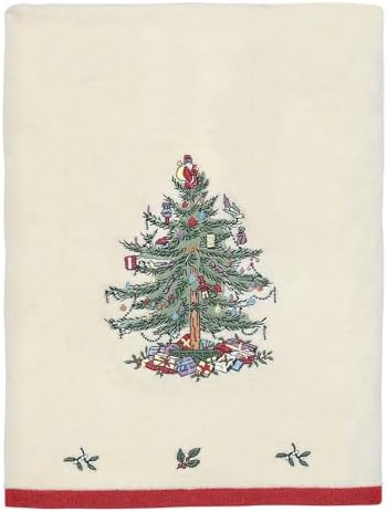 Spode Christmas Tree Bath Towel 100 Cotton Soft Absorbent Machine Washable