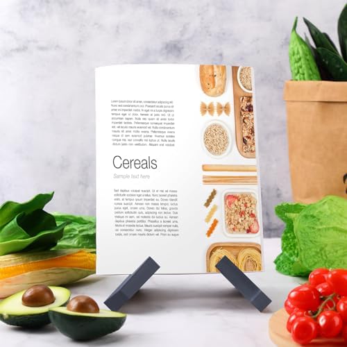 Sturdy Wooden Cookbook Stand Rustic Design for Kitchen Counterylabel Kitchen Bathroom