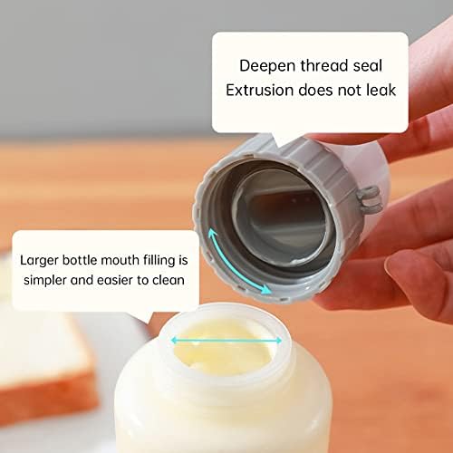 5 Hole Leak-proof Condiment Squeeze Bottle 350ML