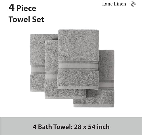 Luxury 100 Cotton Bath Towels - Zero Twist High Absorbency Cloud-like Softness