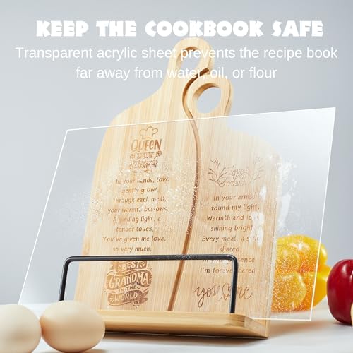 Bamboo Grandma Recipe Stand Comfort Style for Dependable Grandmas