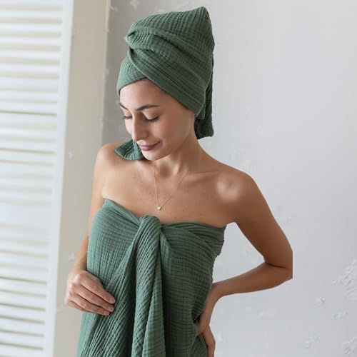 Viva Muslin Towels for Adults Bath Better Feel Better