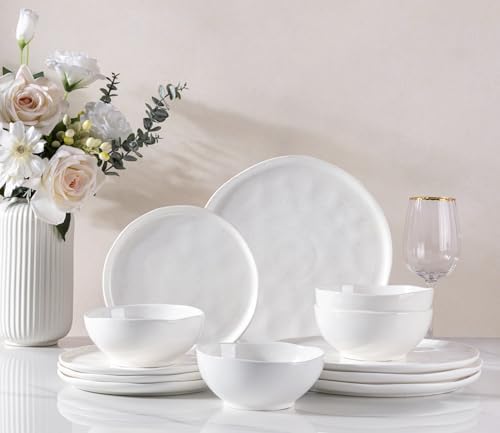 Elegant Ceramic Dinnerware Set for 4 Safe Durable